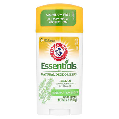 Arm & Hammer, Essentialsโข with Natural Deodorizers, Deodorant, Rosemary Lavender, 2.5 oz (71 g)