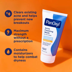 PanOxyl, Acne Foaming Wash For Face & Body, Maximum Strength, 3 oz (85 g)