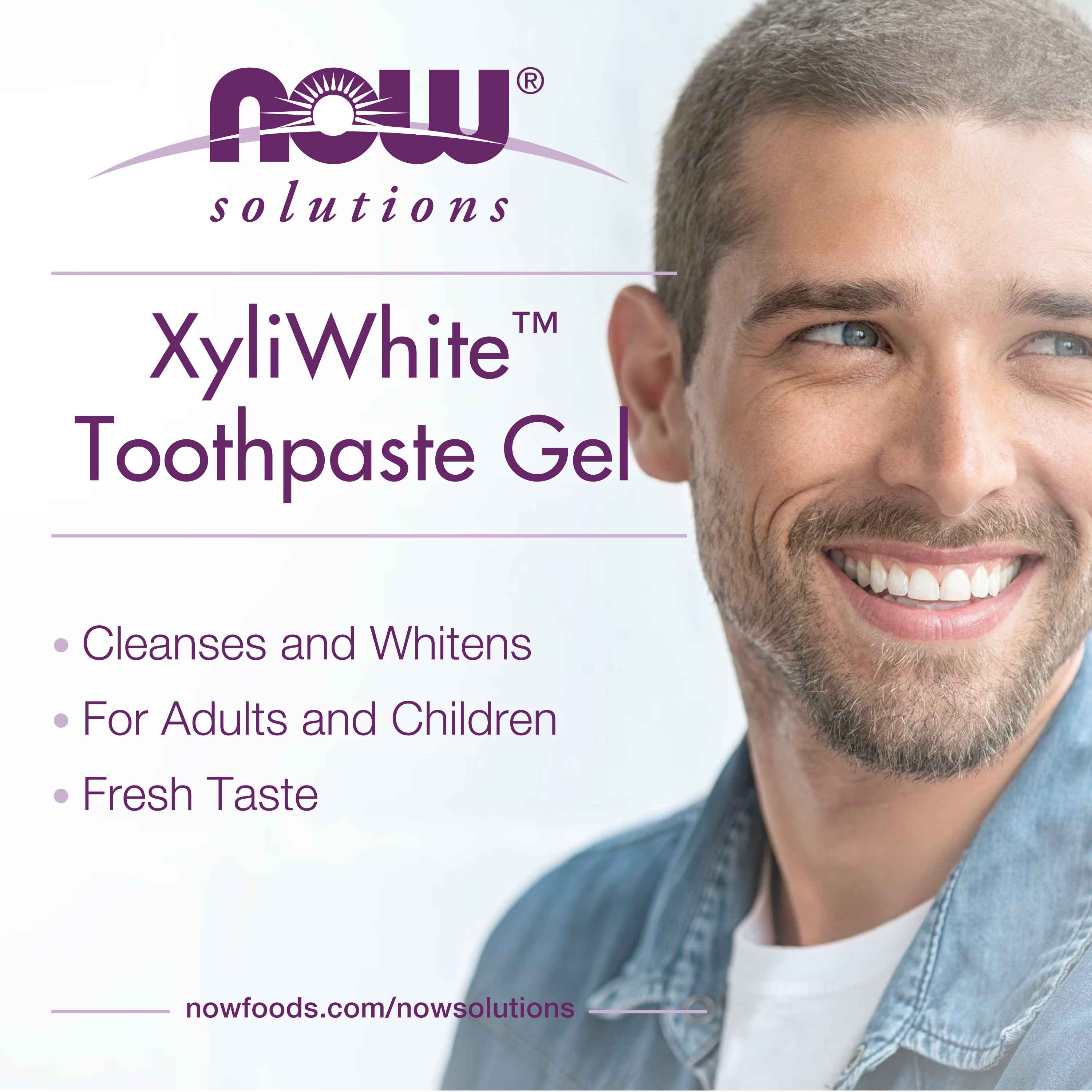 NOW Foods, Solutions, XyliWhite™, Toothpaste Gel, Refreshmint, 6.4 oz (181 g)