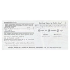 NaturesPlus, Hema-Plex®, Iron with Essential Nutrients for Healthy Red Blood Cells, 60 Slow-Release Tablets