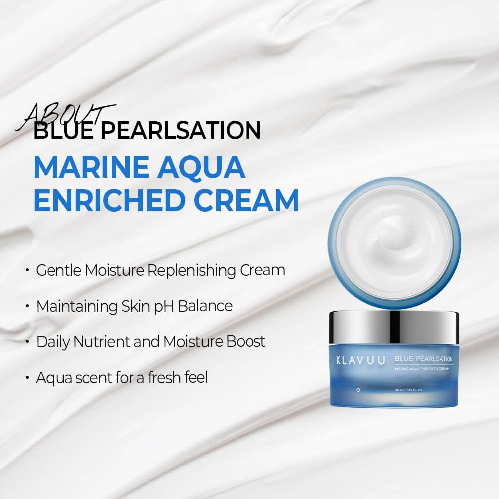 KLAVUU - Blue Pearlsation Marine Aqua Enriched Cream 50ml