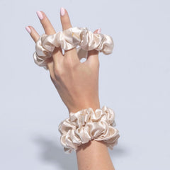 SILKE London Hair Scrunchies - Cream