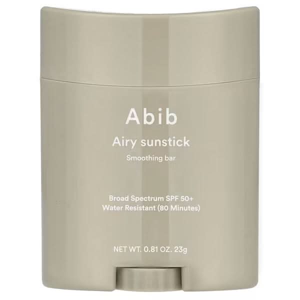 Abib, Airy Sunstick Smoothing Bar, SPF 50+, 0.81 oz (23 g)