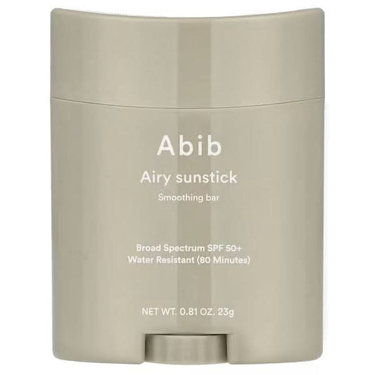 Abib, Airy Sunstick Smoothing Bar, SPF 50+, 0.81 oz (23 g)