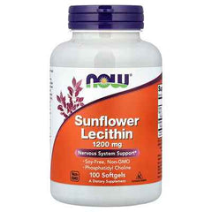 NOW Foods, Sunflower Lecithin, 1,200 mg, 100 Softgels