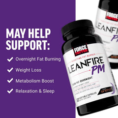Force Factor, LeanFire PM™, Nighttime Fat Burner, 60 Vegetable Capsules