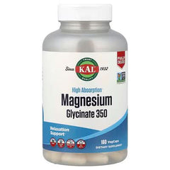 KAL, High Absorption Magnesium Glycinate 350, 160 VegCaps