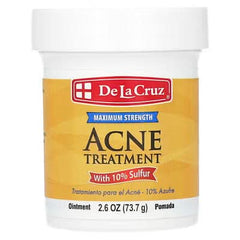 De La Cruz, Acne Treatment Ointment with 10% Sulfur, Maximum Strength, 2.6 oz (73.7 g)