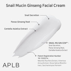 APLB - Snail Mucin Ginseng Facial Cream 55ml