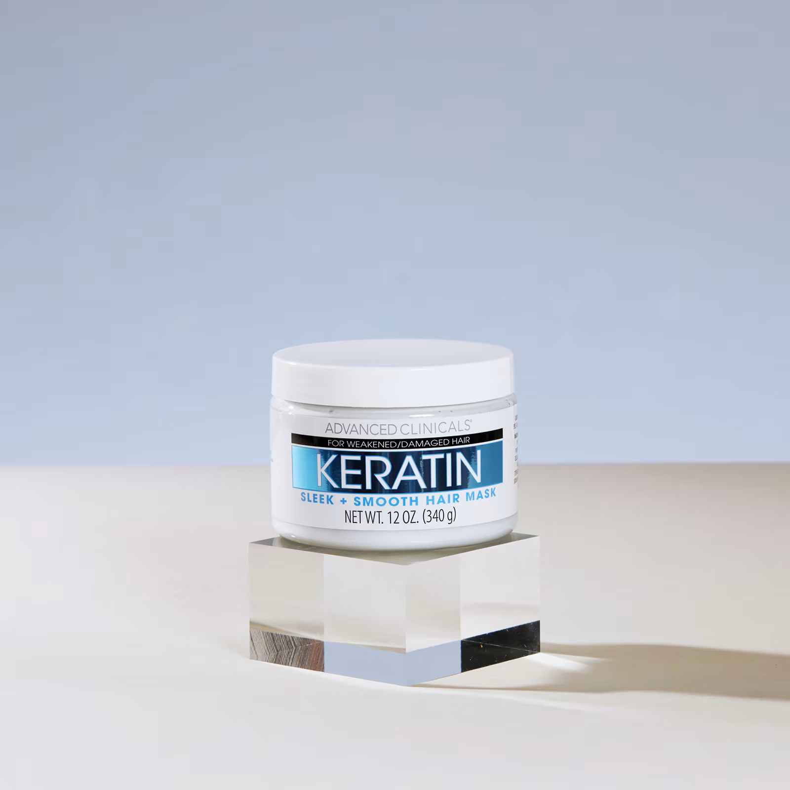 Advanced Clinicals, Keratin, Sleek + Smooth Hair Mask, 12 oz (340 g)