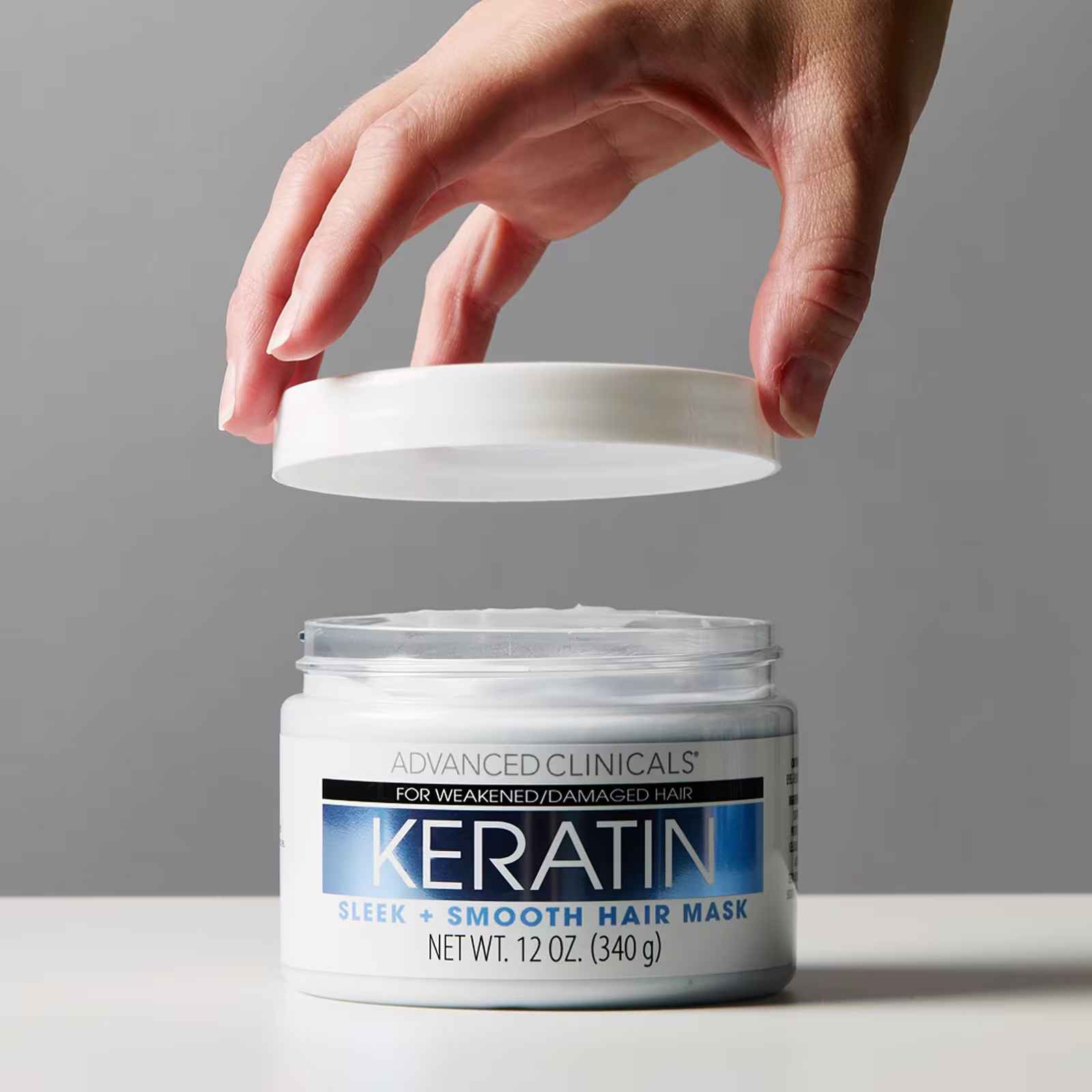 Advanced Clinicals, Keratin, Sleek + Smooth Hair Mask, 12 oz (340 g)