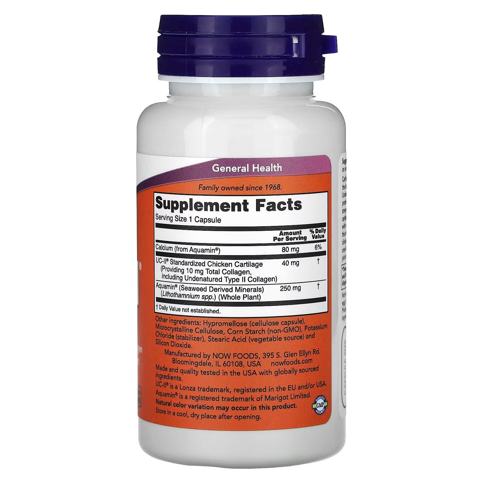 NOW Foods, UC-II® Joint Health with Undenatured Type II Collagen, 120 Capsules