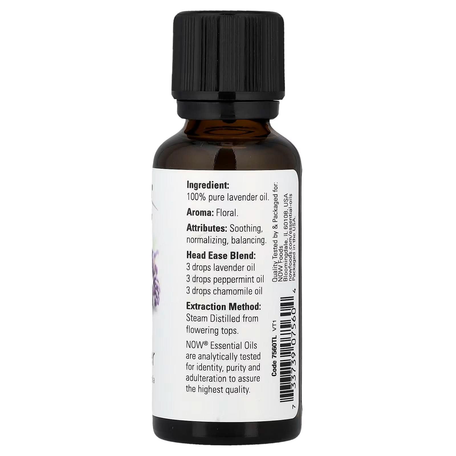 NOW Foods, Essential Oils, 100% Pure, Lavender, 1 fl oz (30 ml)