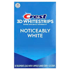 Crest, 3D Whitestrips, Enamel Safe Dental Whitening Kit, Noticeably White, 20 Strips