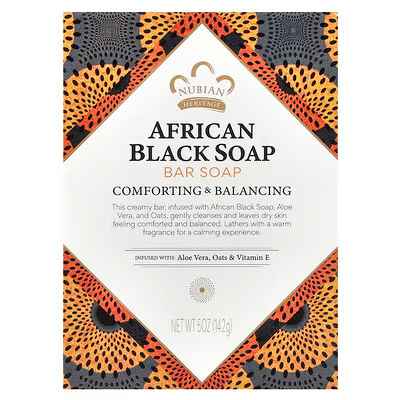 Nubian Heritage, African Black Bar Soap, 5 oz (142 g)