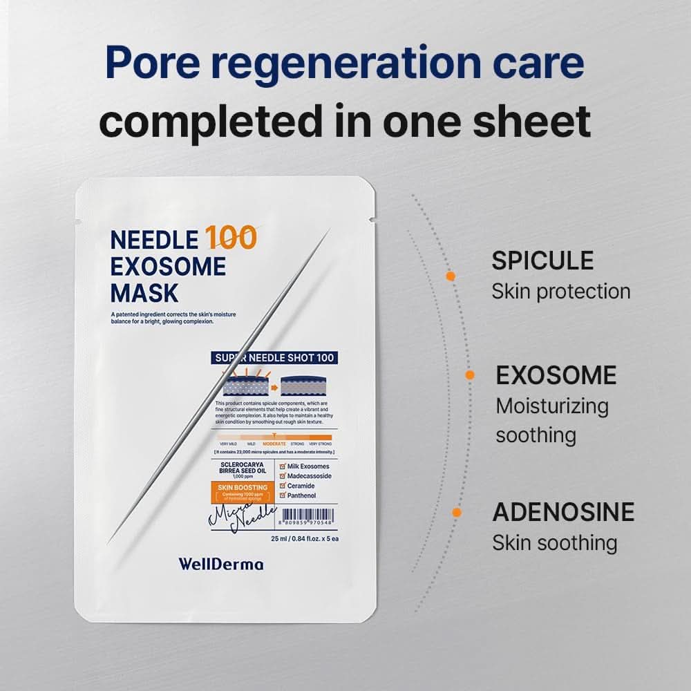 WellDerma - Needle Exosome Mask Pack 100 Set
