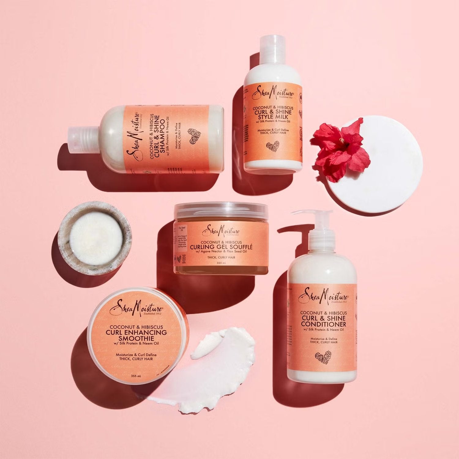 Shea Moisture Coconut & Hibiscus Curl & Style Milk 254ml