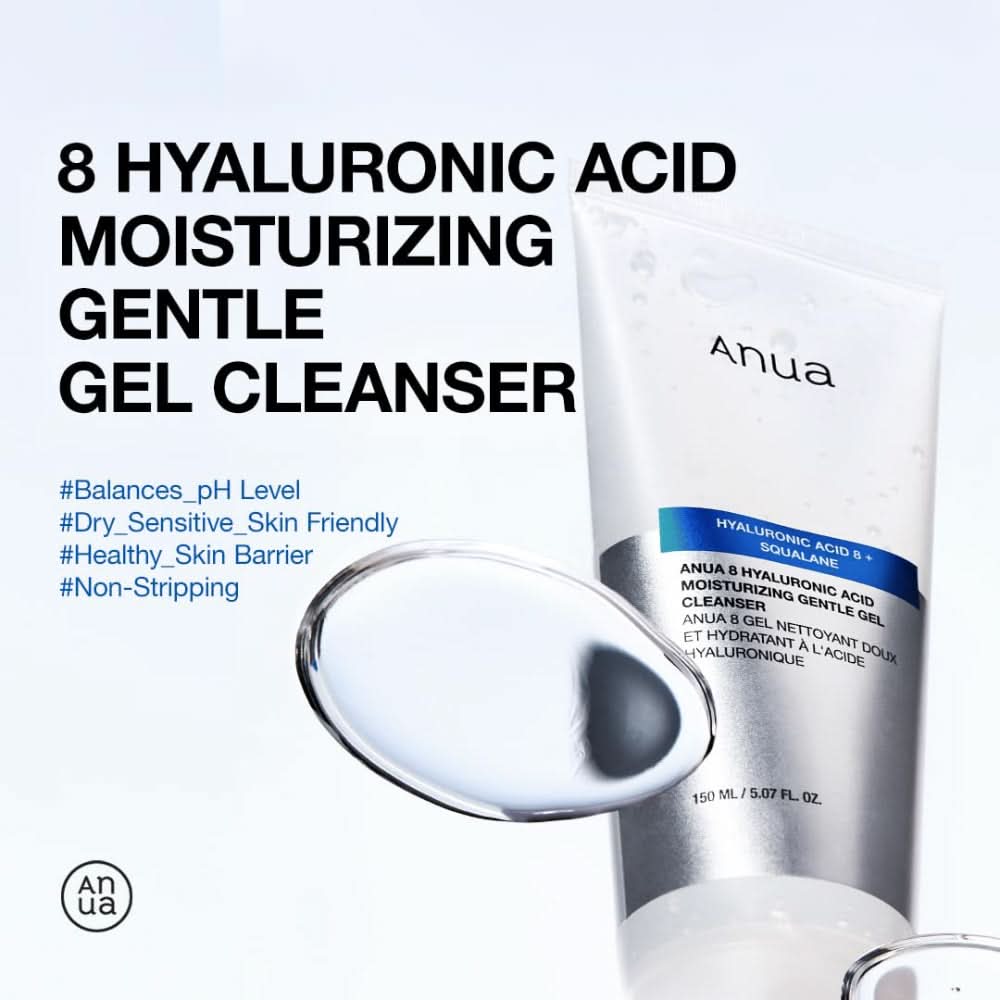Anua - 8 Hyaluronic Acid Moisturizing Gentle Gel Cleanser 150ml