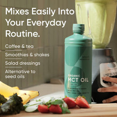 Sports Research, Organic MCT Oil, Keto C8, 16 fl oz (473 ml)