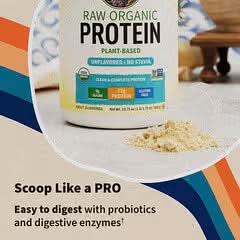 Garden of Life, RAW Organic Protein, Unflavoured, 1 lb 3.75 oz (560 g)
