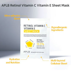 APLB - Retinol Vitamin C Vitamin E Sheet Mask