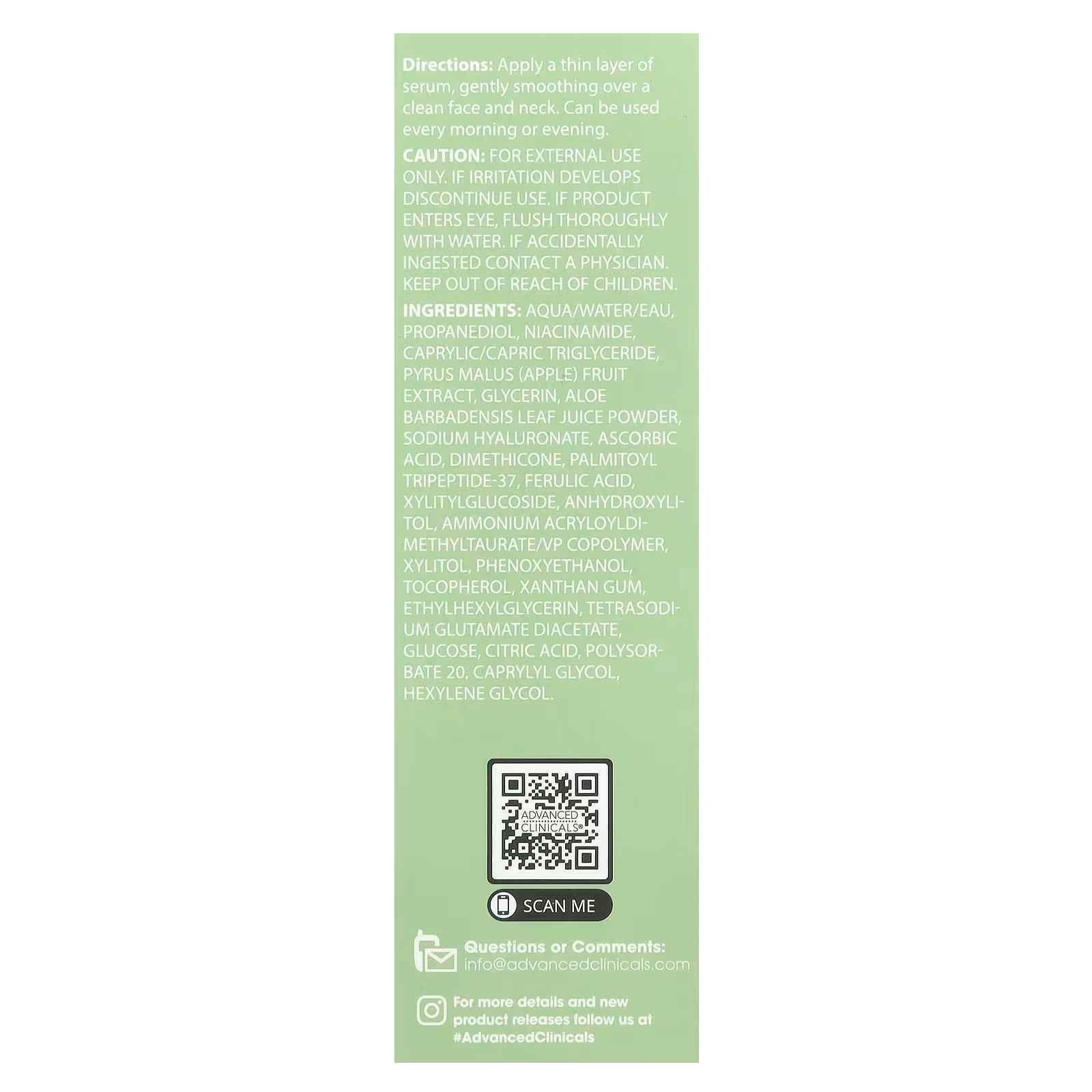 Advanced Clinicals, 5% Niacinamide Serum, 1.75 fl oz (52 ml)