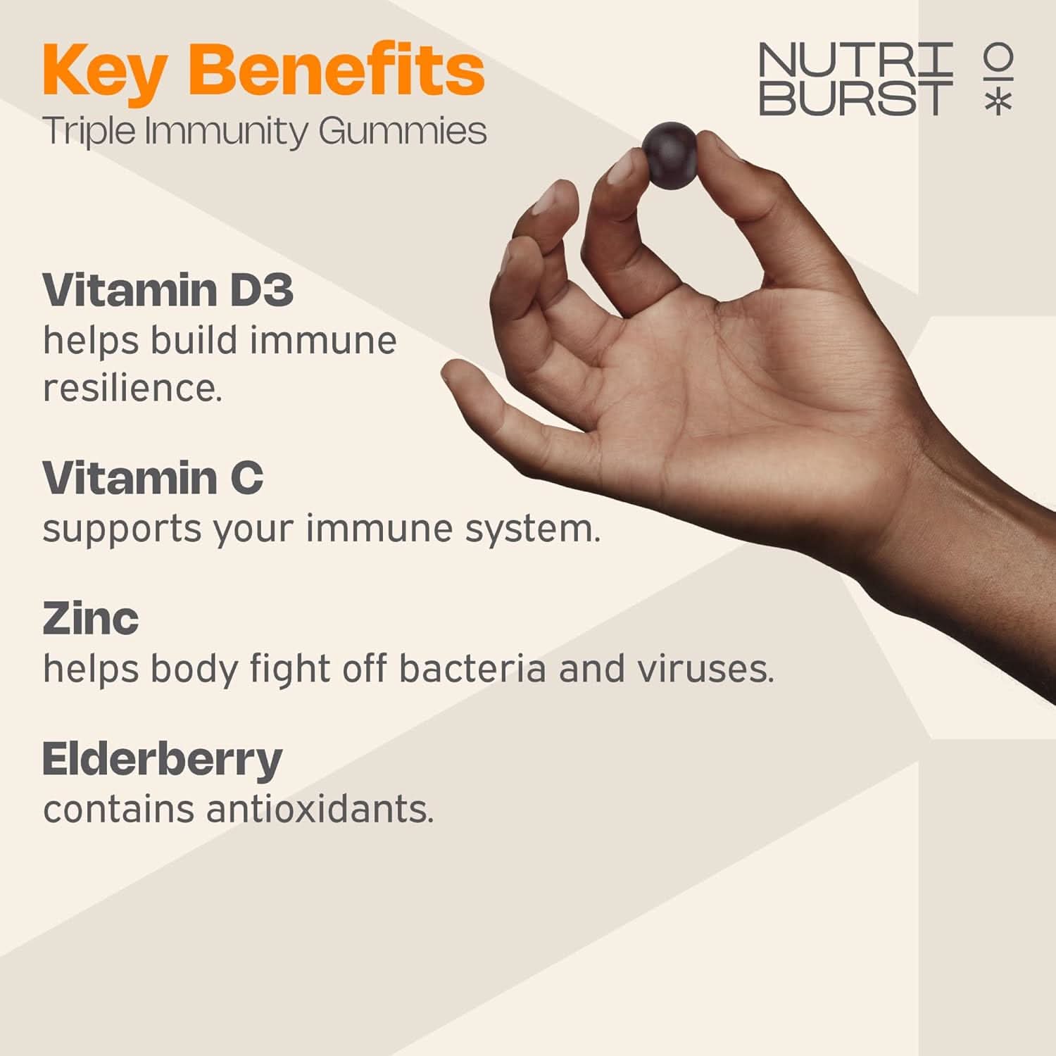 Nutriburst Triple Immunity - 60 Gummies