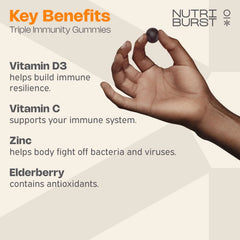 Nutriburst Triple Immunity - 60 Gummies