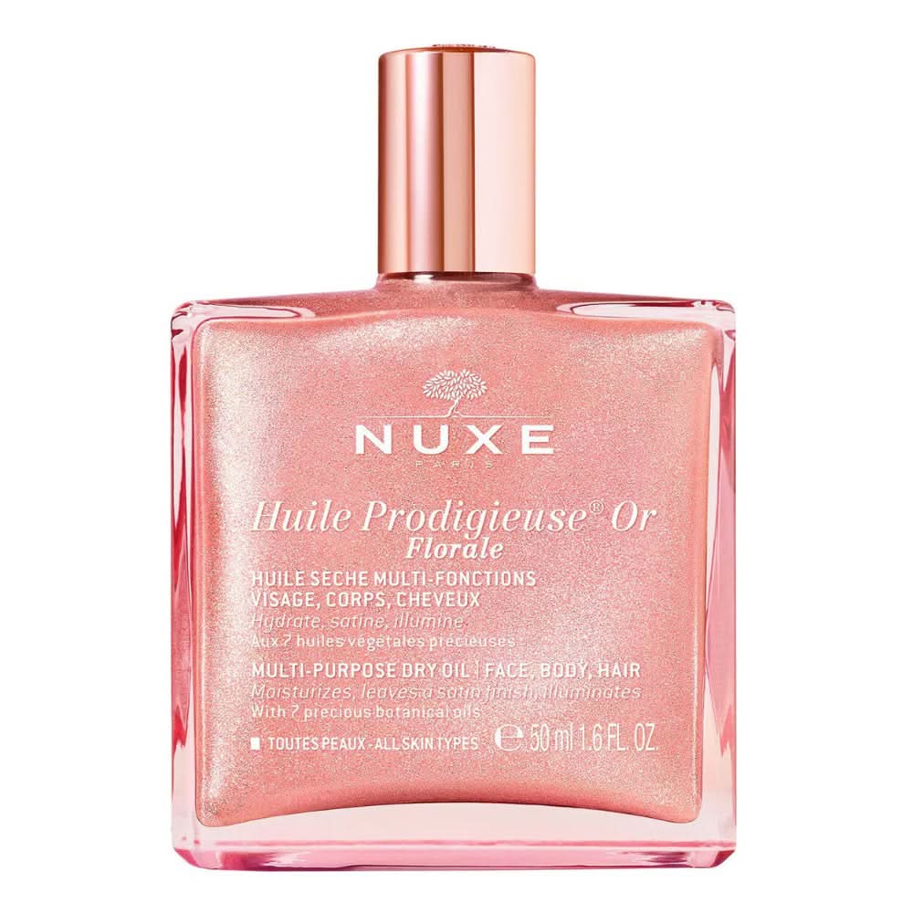 Nuxe Huile Prodigieuse® أو Florale - يرطب | يعطي إحساسًا بالساتان | يضيء الزيت 50 مل
