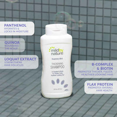 Mild By Nature, Thickening Shampoo, B-Complex & Biotin, Rosemary Mint, 16 fl oz (473 ml)