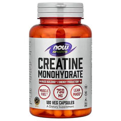 NOW Foods, Sports, Creatine Monohydrate, 120 Veg Capsules (0.75 g per Capsule)