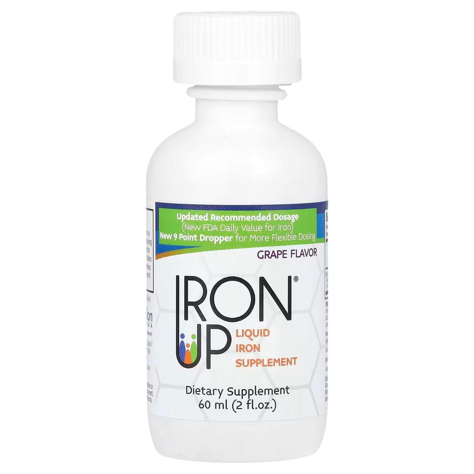 A.C. Grace Company, Iron Up, Liquid Iron Supplement, Grape, 2 fl oz (60 ml)