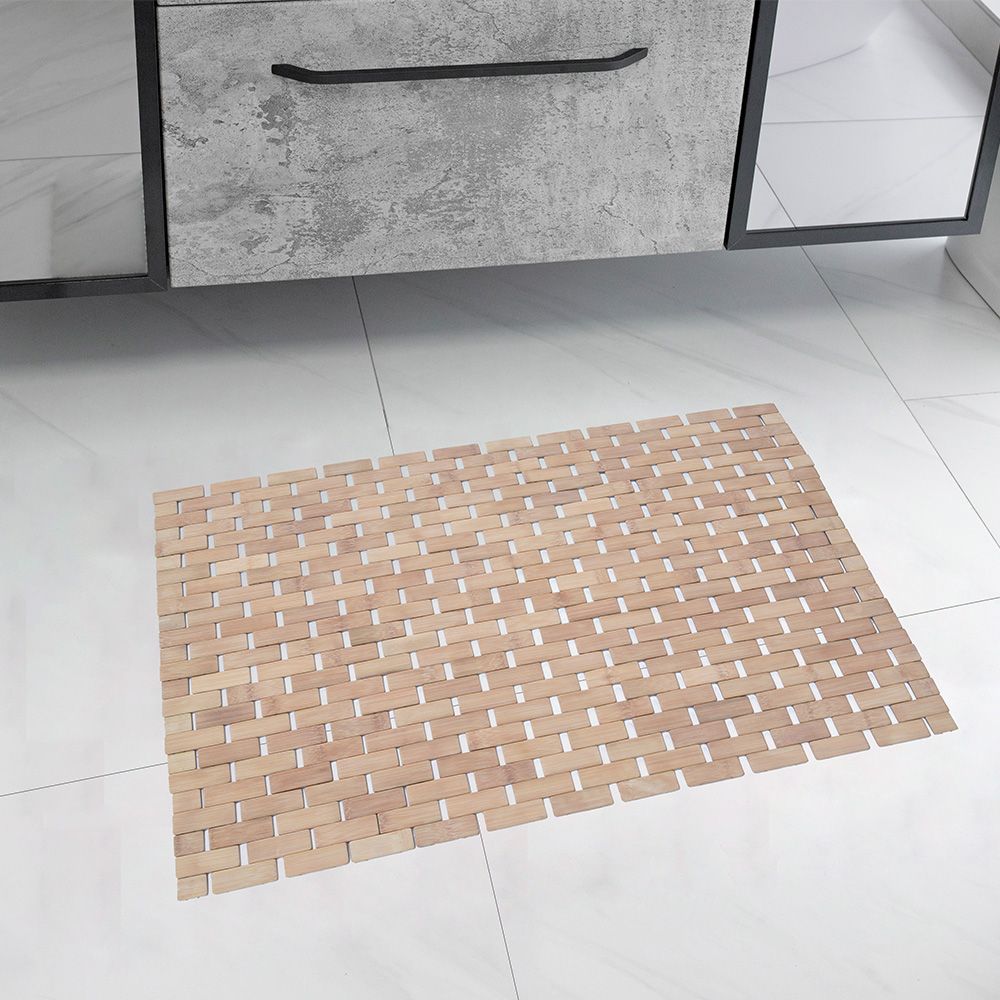 Prism Bamboo Anti-Slip Bath Mat 50X80Cm