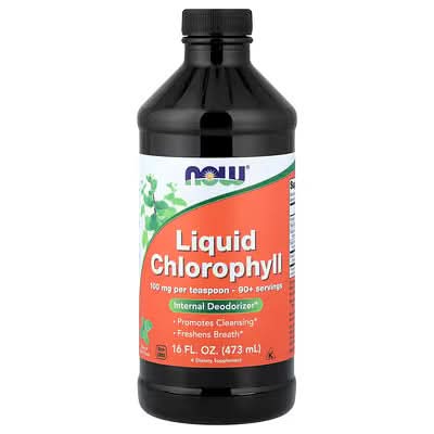 NOW Foods, Liquid Chlorophyll, Mint , 16 fl oz (473 ml)