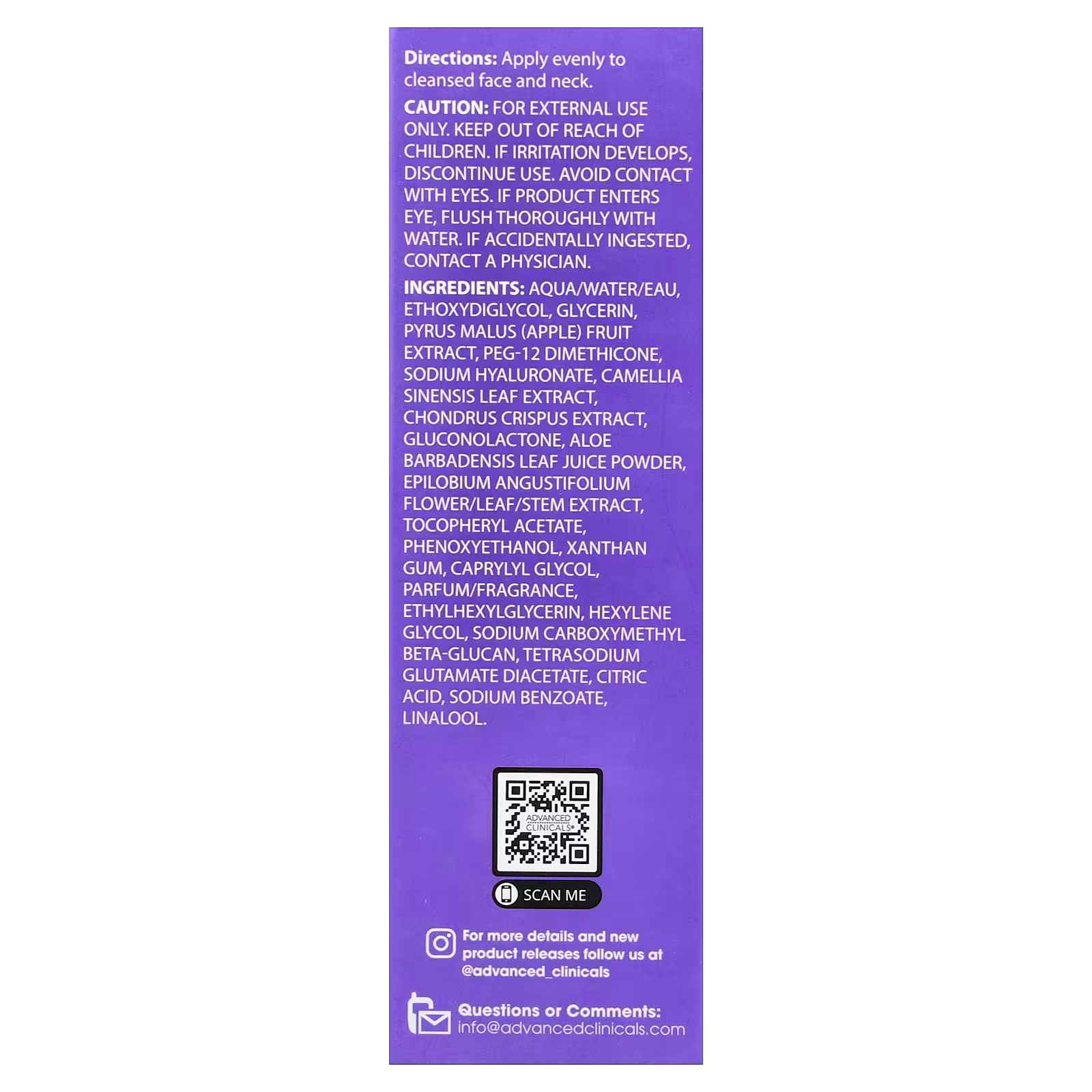 Advanced Clinicals, Hyaluronic Serum, 1.75 fl oz (52 ml)