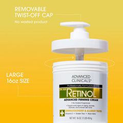 Advanced Clinicals, Retinol, Advanced Firming Cream, 16 oz (454 g)