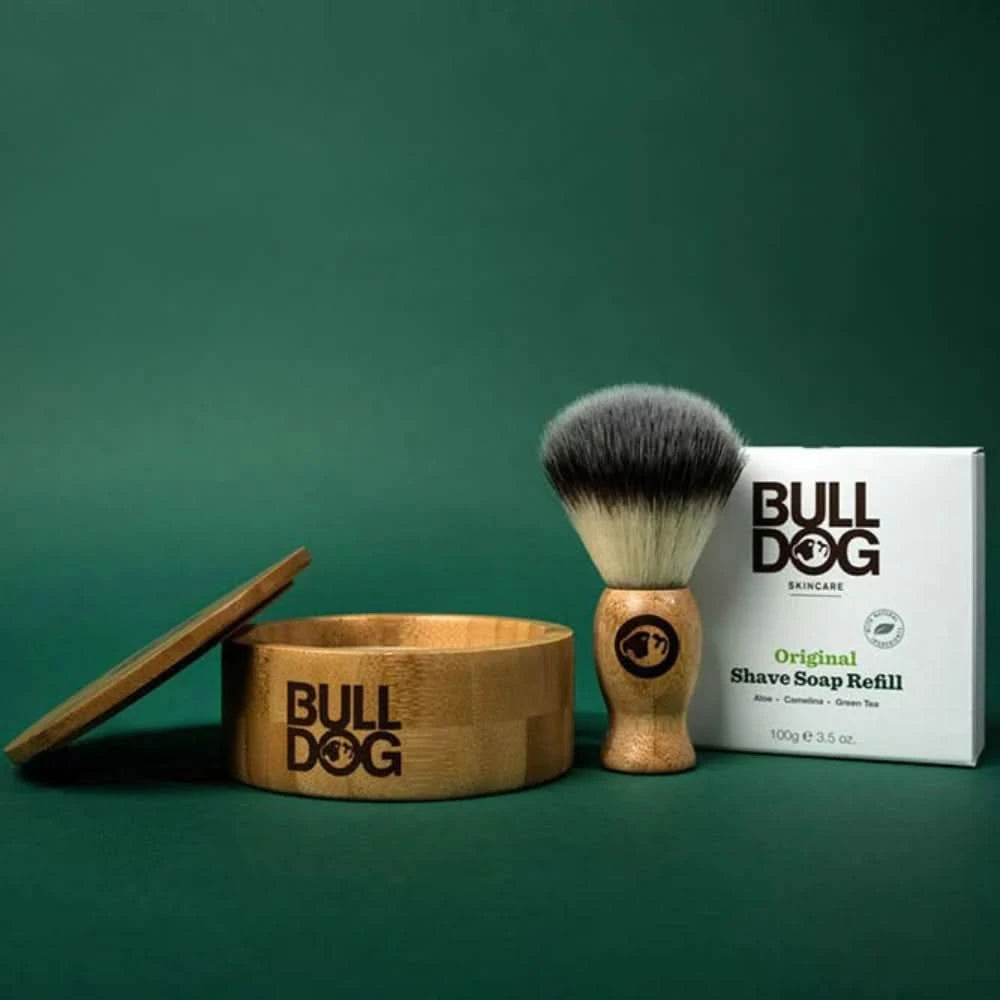Bulldog Original Shave Soap and Bamboo Bowl 100g