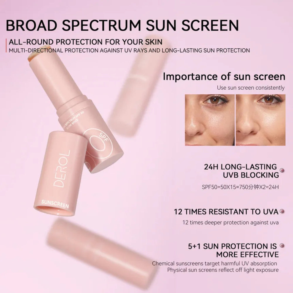 DEROL - Broad Spectrum SunScreen Glow Stick SPF50 PA+++