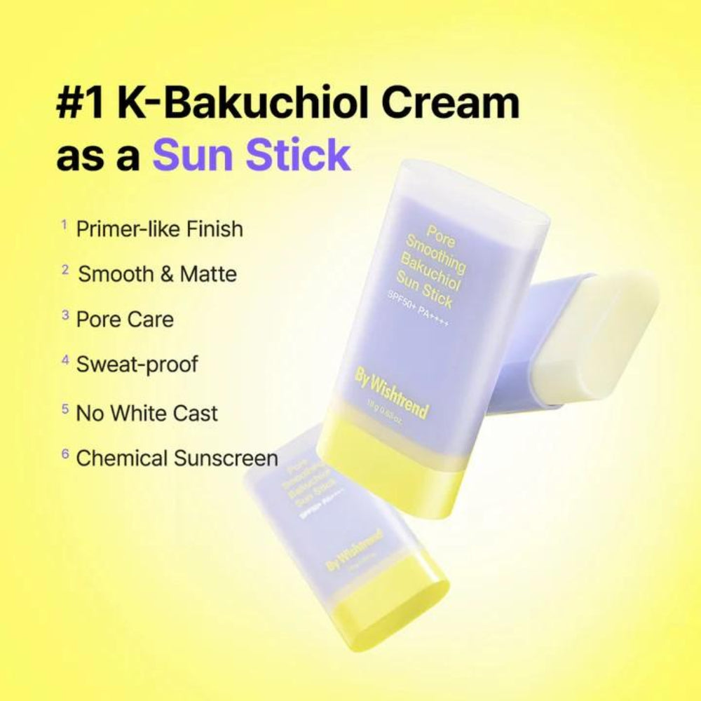 By Wishtrend - Pore Smoothing Bakuchiol Sun Stick SPF50+ PA++++ (18g)