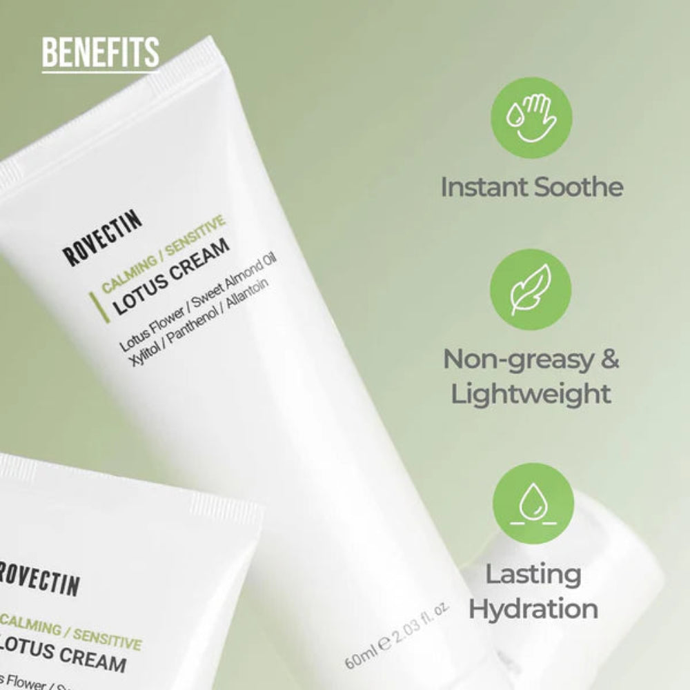 ROVECTIN - Calming Sensitive Lotus Cream (60ml)