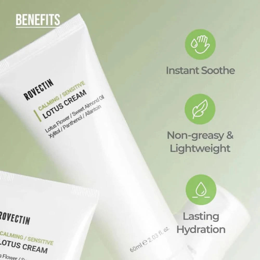 ROVECTIN - Calming Sensitive Lotus Cream (60ml)