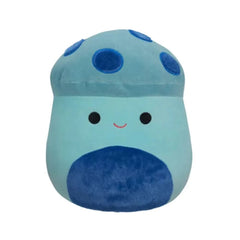 SQUISH Mallows Ankur Teal Mushroom With Blue Fuzzy Spots And Belly Plush Toy 12 Inch