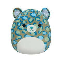 SQUISH Mallows Enos Leopard Plush Toy Dark Green 12 Inch
