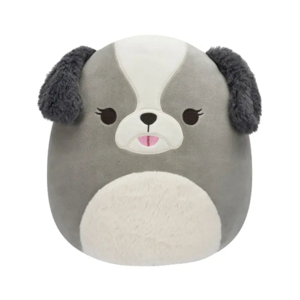 SQUISH Mallows Medium Plush Malu Grey Shih Tzu 12 Inch