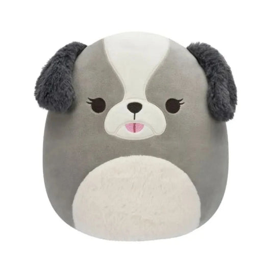 SQUISH Mallows Medium Plush Malu Grey Shih Tzu 12 Inch