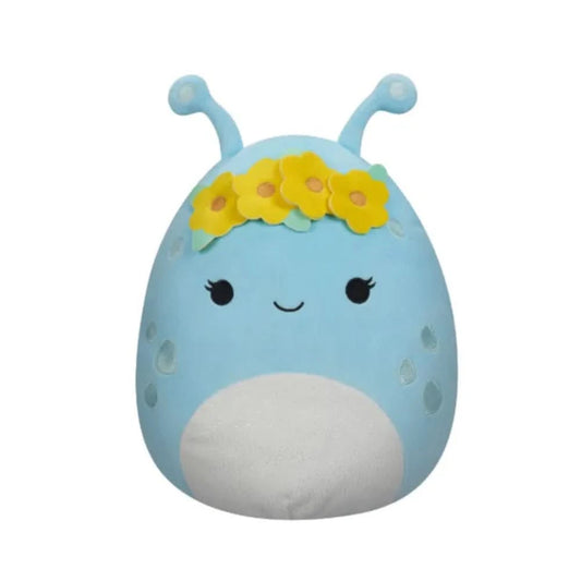 SQUISH Mallows Neelu Alien With Flower Crown Plush Toy Pastel Blue 12 Inch