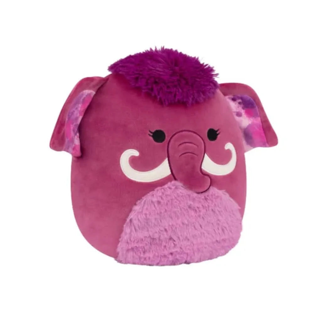 SQUISH Mallows Medium Plush Magdalena Magenta Woolly Mammoth 12 Inch
