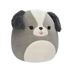 SQUISH Mallows Medium Plush Malu Grey Shih Tzu 12 Inch