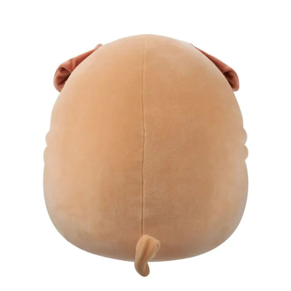 SQUISH Mallows Morton Shar Pei Medium Plush Toy Brown 12 inch