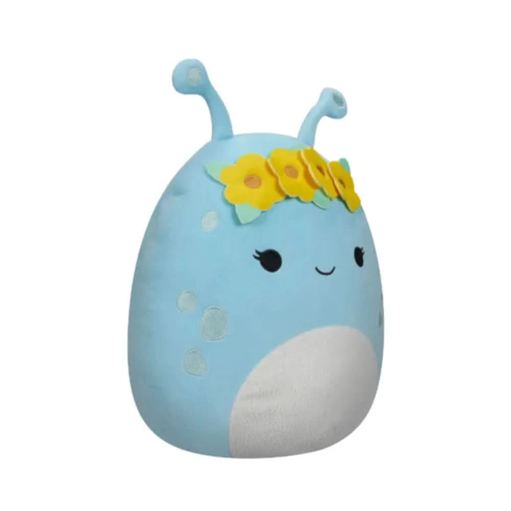 SQUISH Mallows Neelu Alien With Flower Crown Plush Toy Pastel Blue 12 Inch